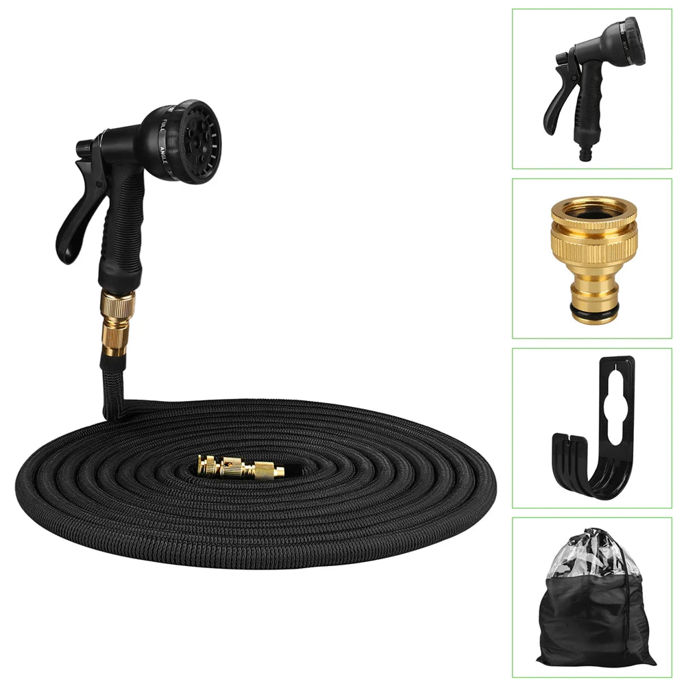 FlexFlow Pro™ Expandable Garden Hose – Lightweight, Tangle-Free & Kink-Proof