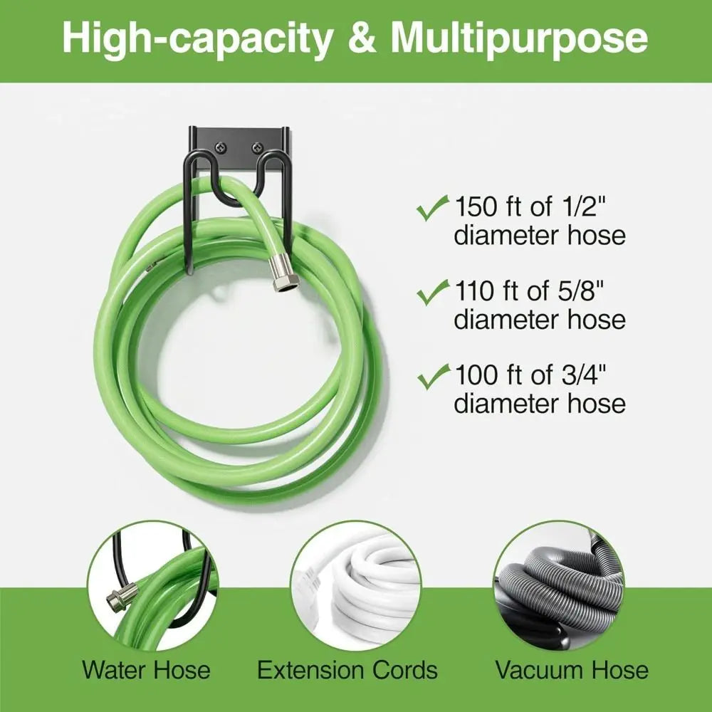 Heavy Duty Wall Mount Garden Hose Holder