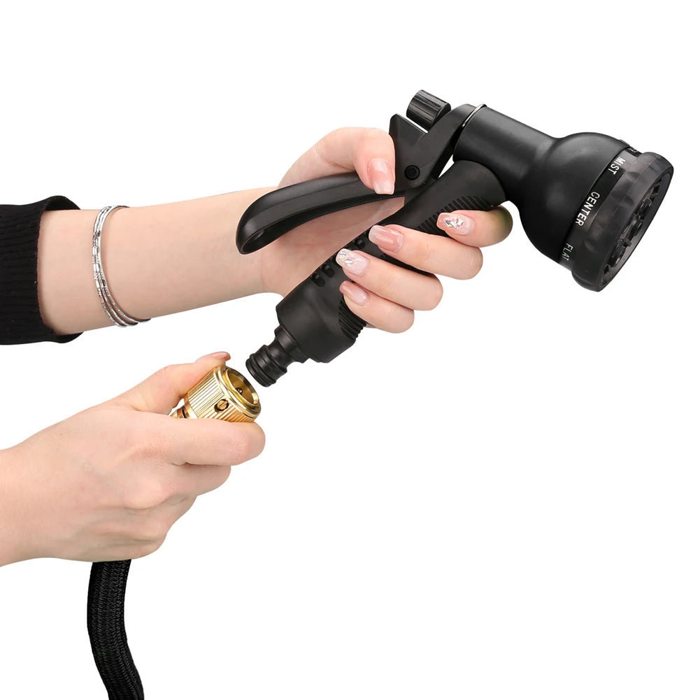 FlexFlow Pro™ Expandable Garden Hose – Lightweight, Tangle-Free & Kink-Proof