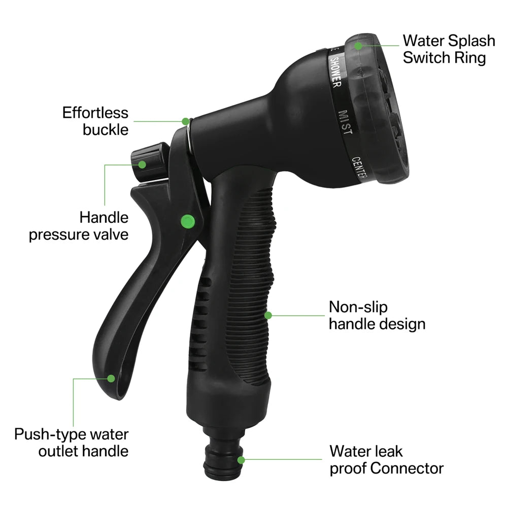 FlexFlow Pro™ Expandable Garden Hose – Lightweight, Tangle-Free & Kink-Proof